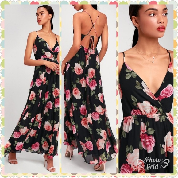 Lulus Dresses & Skirts - Flower maxi dress